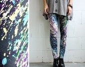 Splatter Leggings - Cotton Jersey - XS - LAST PAIR