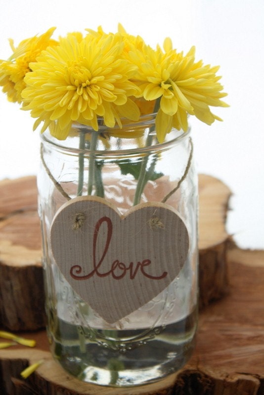 Love Heart Tags Set of 10 FREE SHIPPING