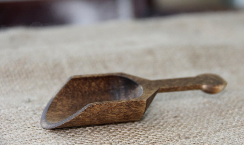 Rustic wooden scoop Large
