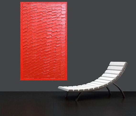 Red Moods... original painting, paletted knife, 11,8"x 23,6", 30 x 60 cm, acrylic colours, canvas, abstract, fantasy