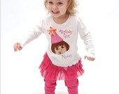 PRIVATE LISTING  for Brooke   Custom Dora Birthday Shirt