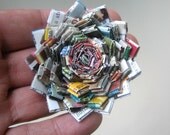 Eco-Chic Paper Zinnia Pin - Green Thumb Optional