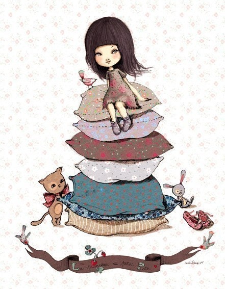 la princesse au petit pois ART PRINT