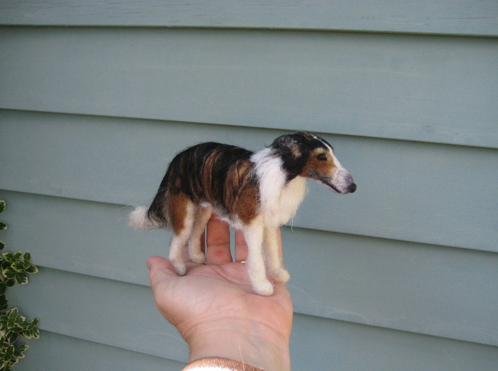 Needle Felted Dog /Custom Miniature Sculpture of your pet / Cute / poseable / Personalized Art for Pet Lovers