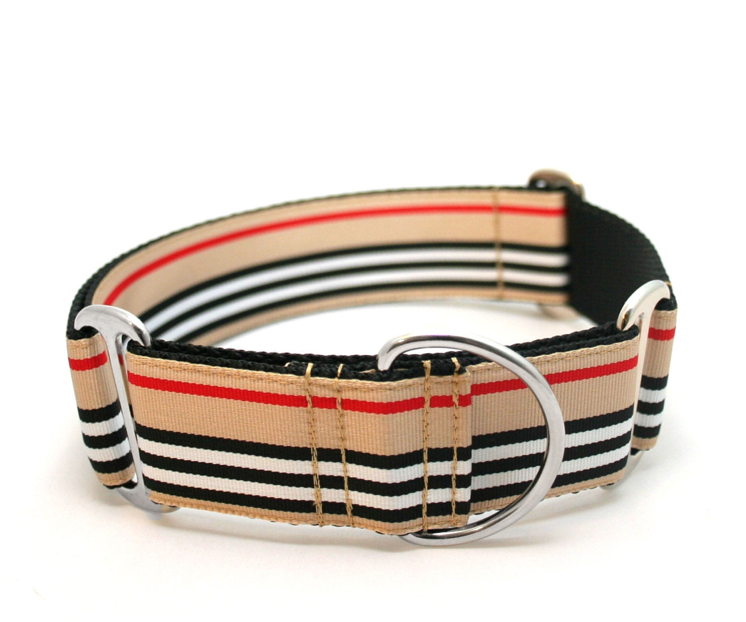 1.5" dog collar Barkbury wide buckle or martingale collar