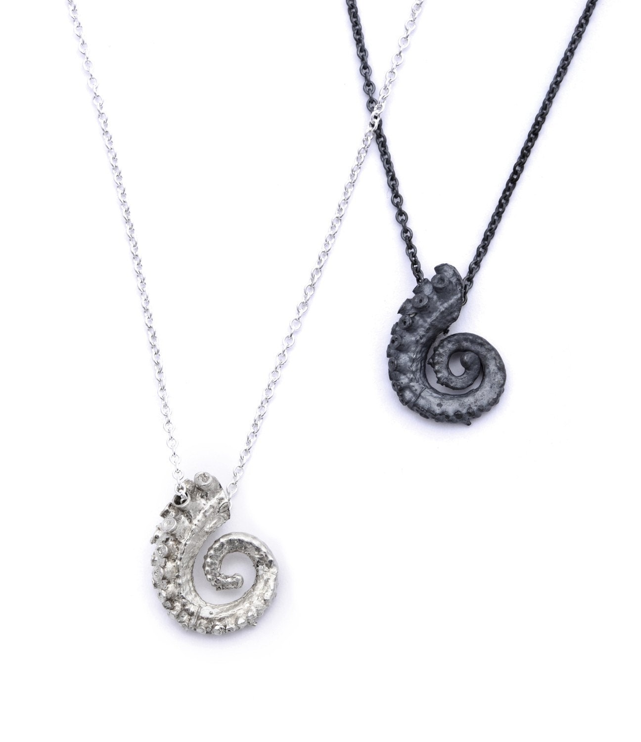 Silver Tiny Tentacle Necklace