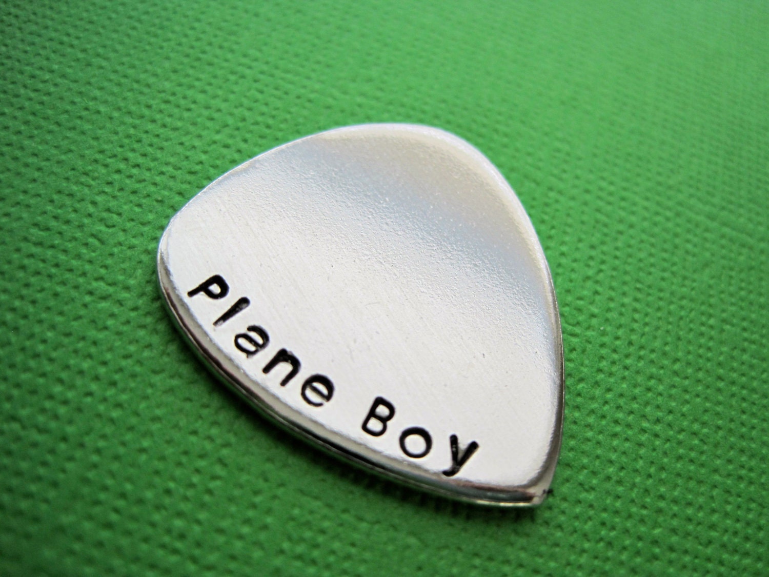 Personalized Guitar Pick - Customize it - Hand Stamped Accessory - Keepsake Token