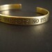 Star Wars -Do or do not. There is no try. - Hand Stamped Cuff Bracelet in aluminum, copper or brass
