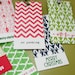 holiday multi patterned hang tag set (6) - featured in HOUSE OF FIFTY Holiday 2011 issue