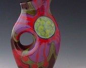 Flower Vase - Urban Fusion Funky Vase Brown - Colorful Ceramic Pottery Serving Modern Home Decor Gift Giving UF-367B