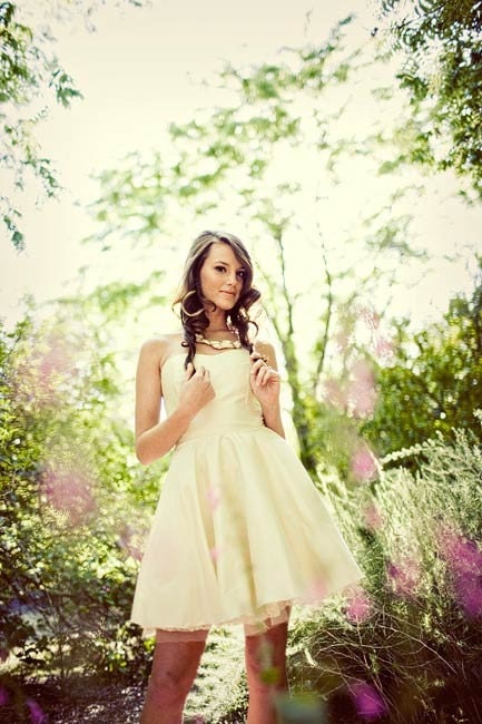 Short Silk Wedding Dress - The Peony Dress - Made to Order