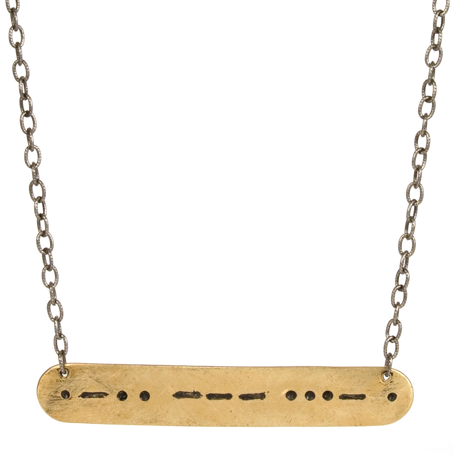 Morse Code necklace - custom personalized jewelry