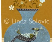 Midcentury Home Vase 1 Print 8.5 x 11