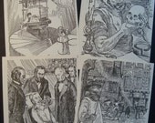 Evil Doctor Weird Science Set of Four Original Vintage Prints Number 528