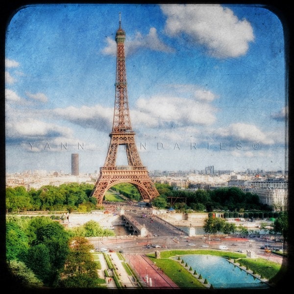 Paris decor, Paris Photography, Paris photo, Architecture photography, Urban photography, Paris Eiffel Tower, 6x6 (15x15cm)