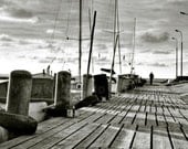 Black and white photography, Landscape photography, Seascape, Nautical photography, Cottage decor, Ocean photography, 8x10 (20X25cm)