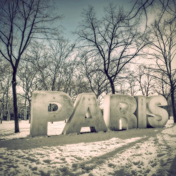 Nature photography,  Fine Art Photography, Paris Photography, Paris, Paris decor, Winter photography, Winter art, snow, 6x6 (15x15cm)