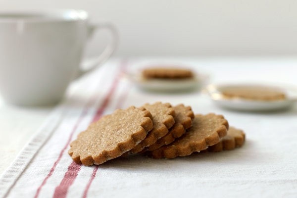 Ginger & brown sugar shortbread cookies - Tea Cookies, Shortbread