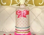 Necklace JeWeLrY Hairbow Headband Organizer PRINCESS SALE Pink White Polka Dot Paris