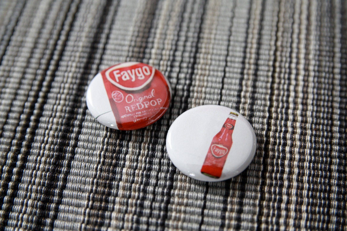 Red Pop Button Set