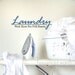 Laundry Room Rules Decor decal words for walls Wash Rinse Dry Fold Repeat