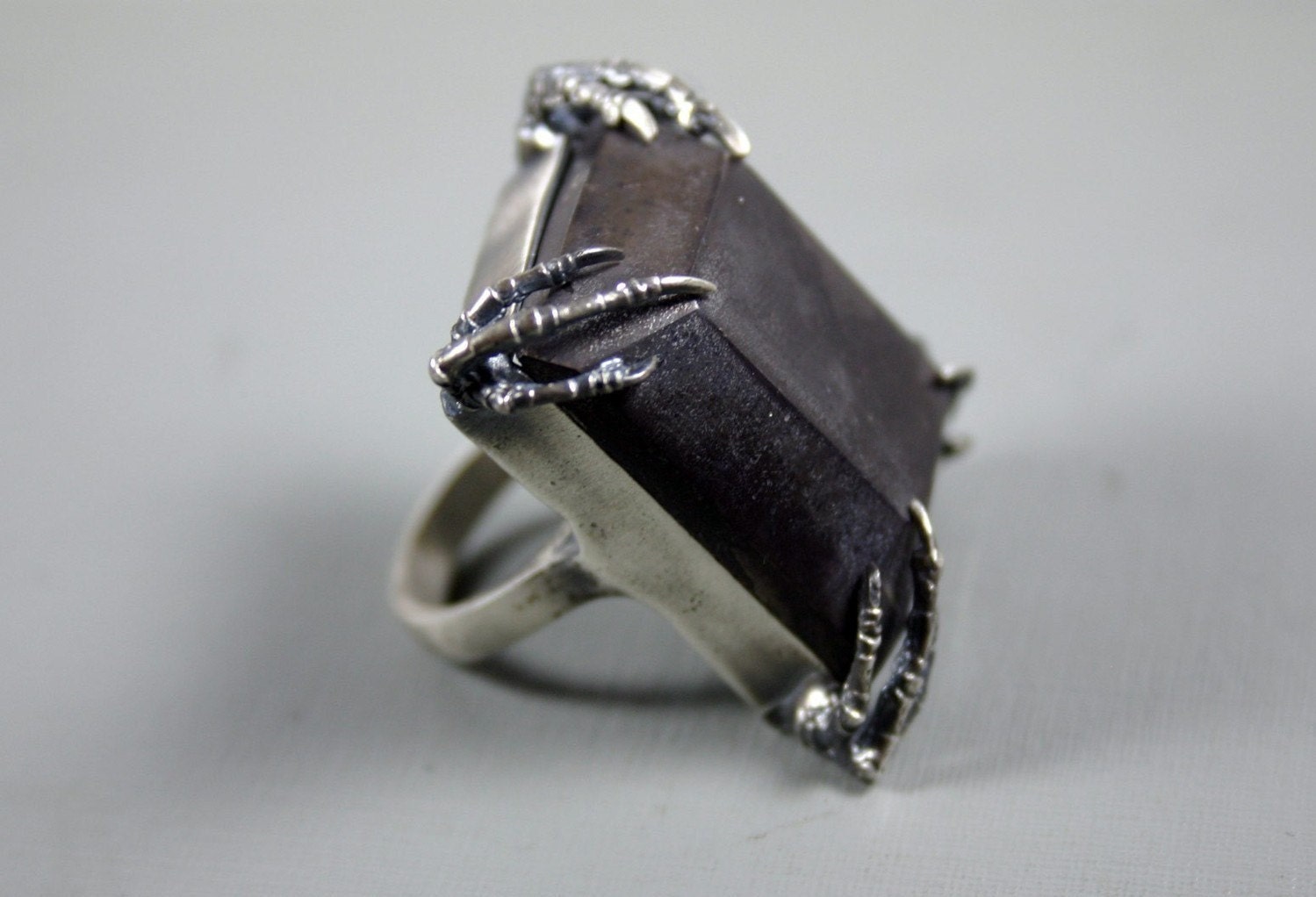 lydia. sparrow claw cocktail ring.