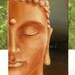 Original BUDDHA oil painting 8 x 6