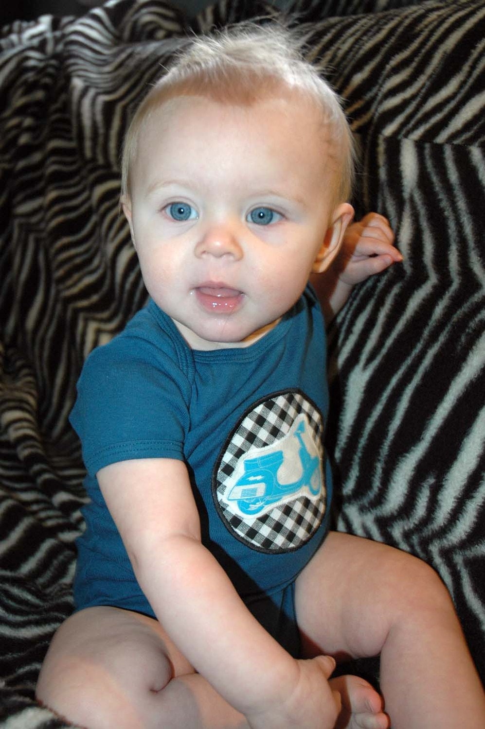 Organic Mod Scooter Onesie