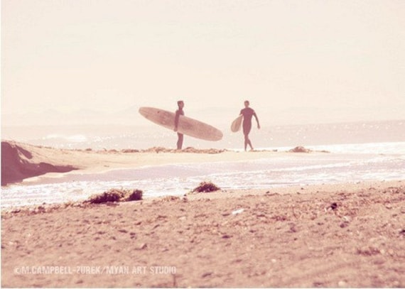 photography, surfer, Board Meeting, San Onofre beach photograph, California seaside pink mauve lilac early morning, latte color, babys room