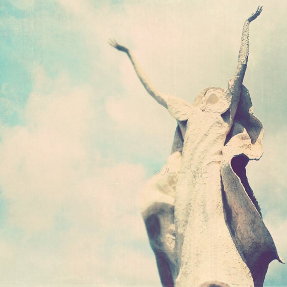 photography, angel photograph, Los Angeles, heaven sky, religious spiritual, pray, vintage retro blue, church, inspiration