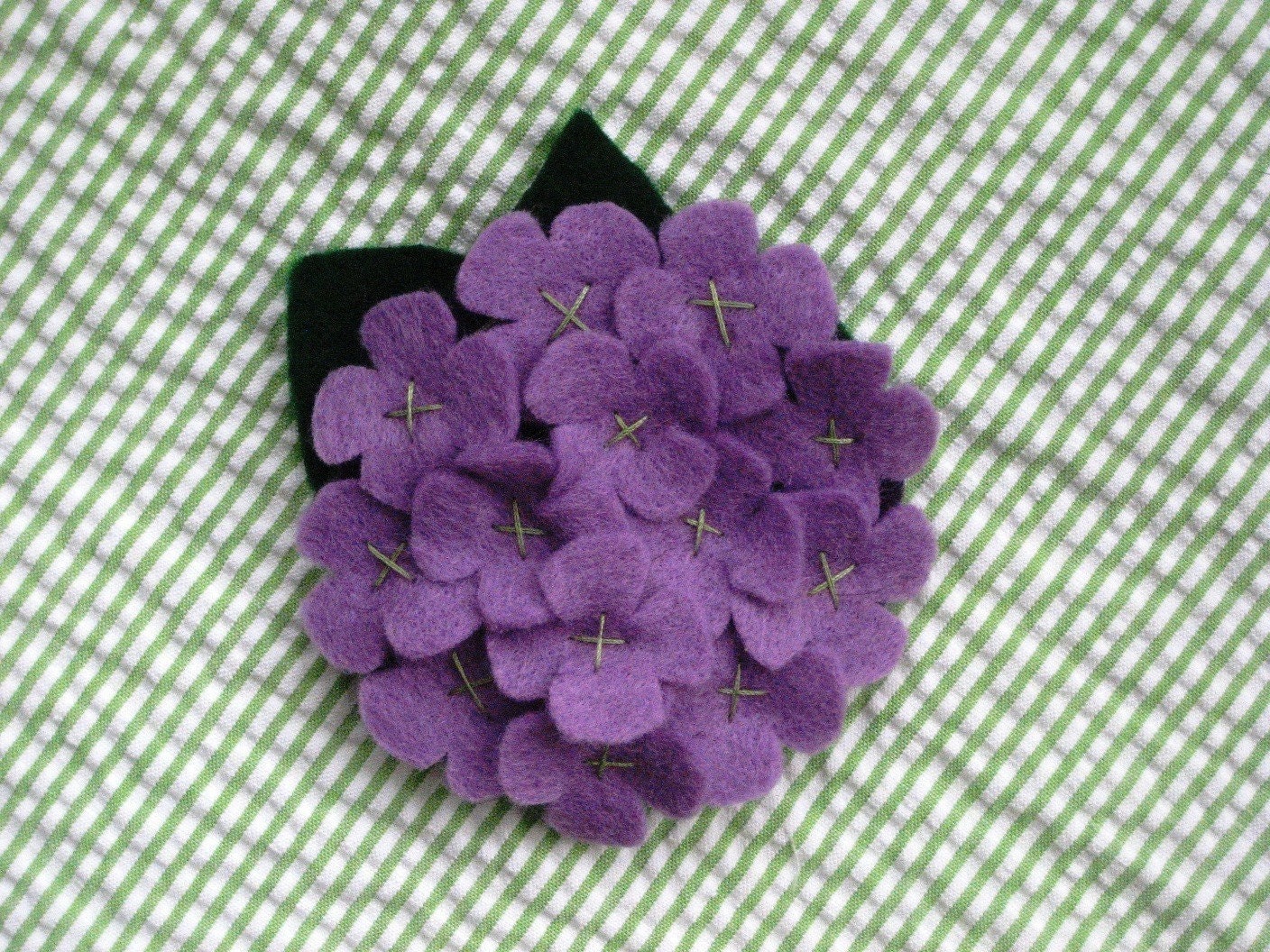 Purple Hydrangea Dog Collar Accessory