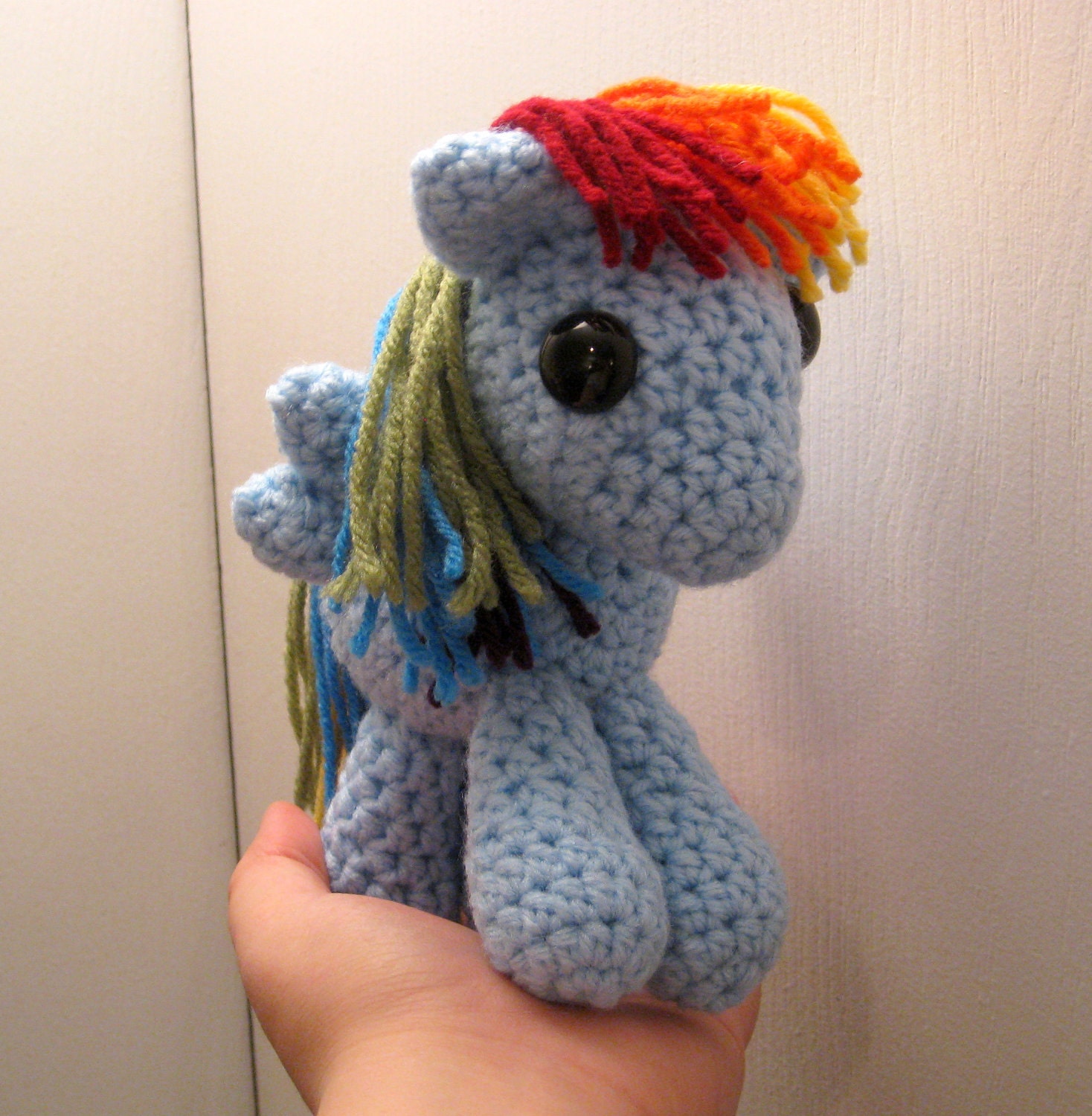 Rainbow Dash - My Little Pony Friendship is Magic Amigurumi Crocheted MLP Plush Doll