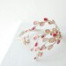 Tree Bracelet Statement Cuff, Pink Cherry Blossom Tree Sterling Silver, Wedding Anniversary Artisan Unique Wearable Art Paper Jewelry...