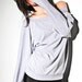 Oversize Sweater Grey - Womens Top Dolman Off The Shoulder Loose Fit Small Medium