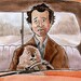 Bill Murray as Phil Connors in "Groundhog Day" watercolor - 5"x7" Postcard Print