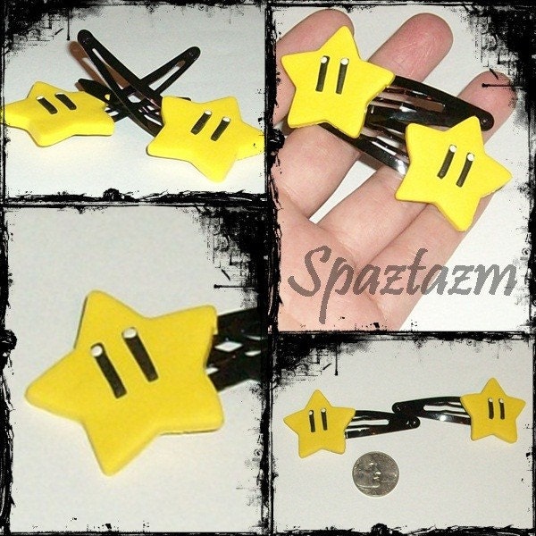 Made To Order Super Invincibility star hair clips