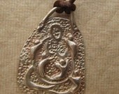 Mother with Children, mother pendant, motherhood jewelry, bronze pendant, mothers day jewelry