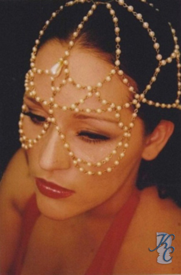 Beadmaille Mask Headdress - Custom Colors