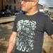 Men's T-Shirt New York Subway Scaffolding in Grey Organic Cotton - XS, S, M, L, XL