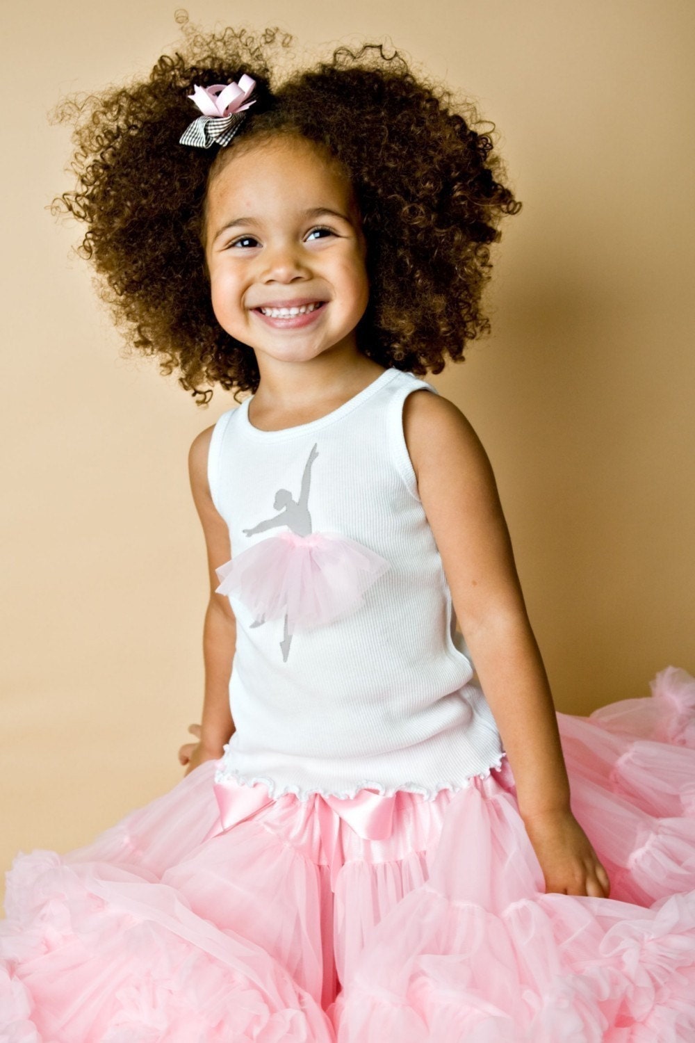 Prima Ballerina - Pop Up Petti Tee - Pick Tank, Tee, or Long Sleeve - 3 6 12 18 2t 3t 4t 5t 6 7 8