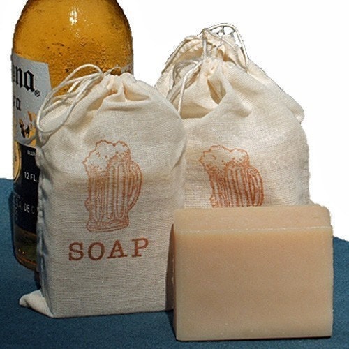 BEER Soap - Made with Corona Beer - Handmade Cold Process Soap Bar great for Graduation - Groomsmen - Father's Day