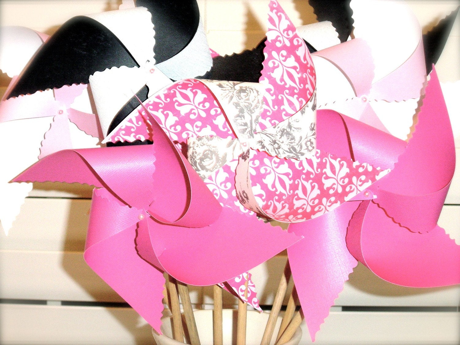 Pinwheels Large Twirlable Pinwheels Pretty in Pink