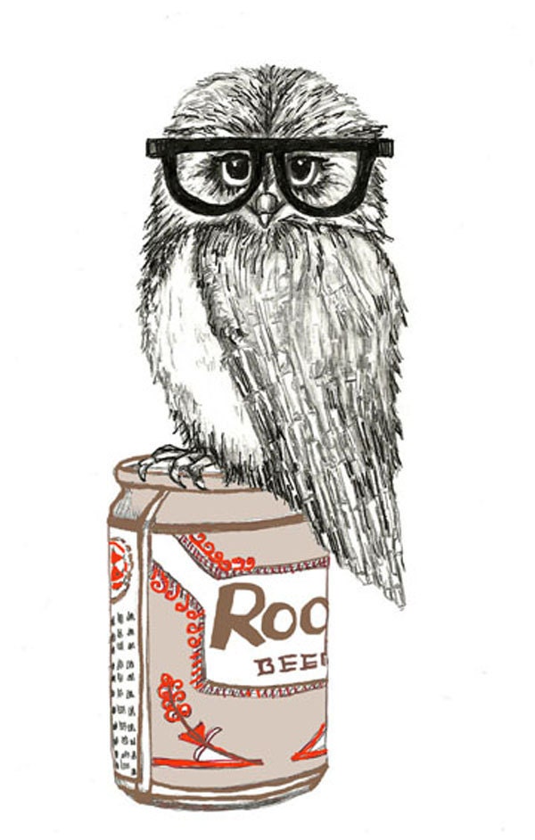 Party Owl Illustration