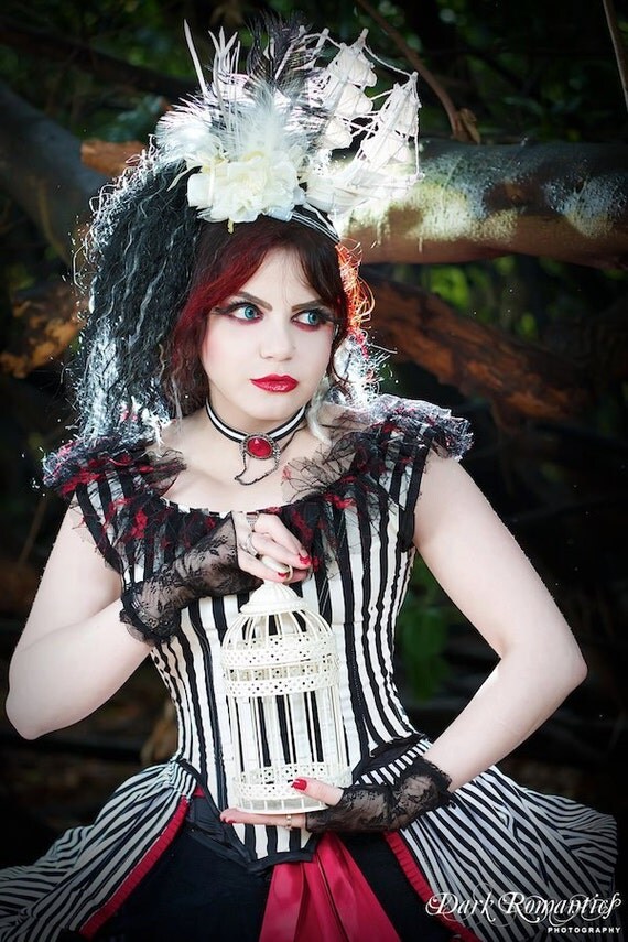 Ghost Galleon Ship Fascinator Hat. Antique Cream or Antique White.