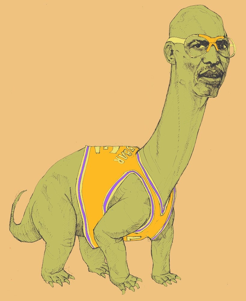 Kareem Abdul-Jabrontosaurus- 11x17 Print