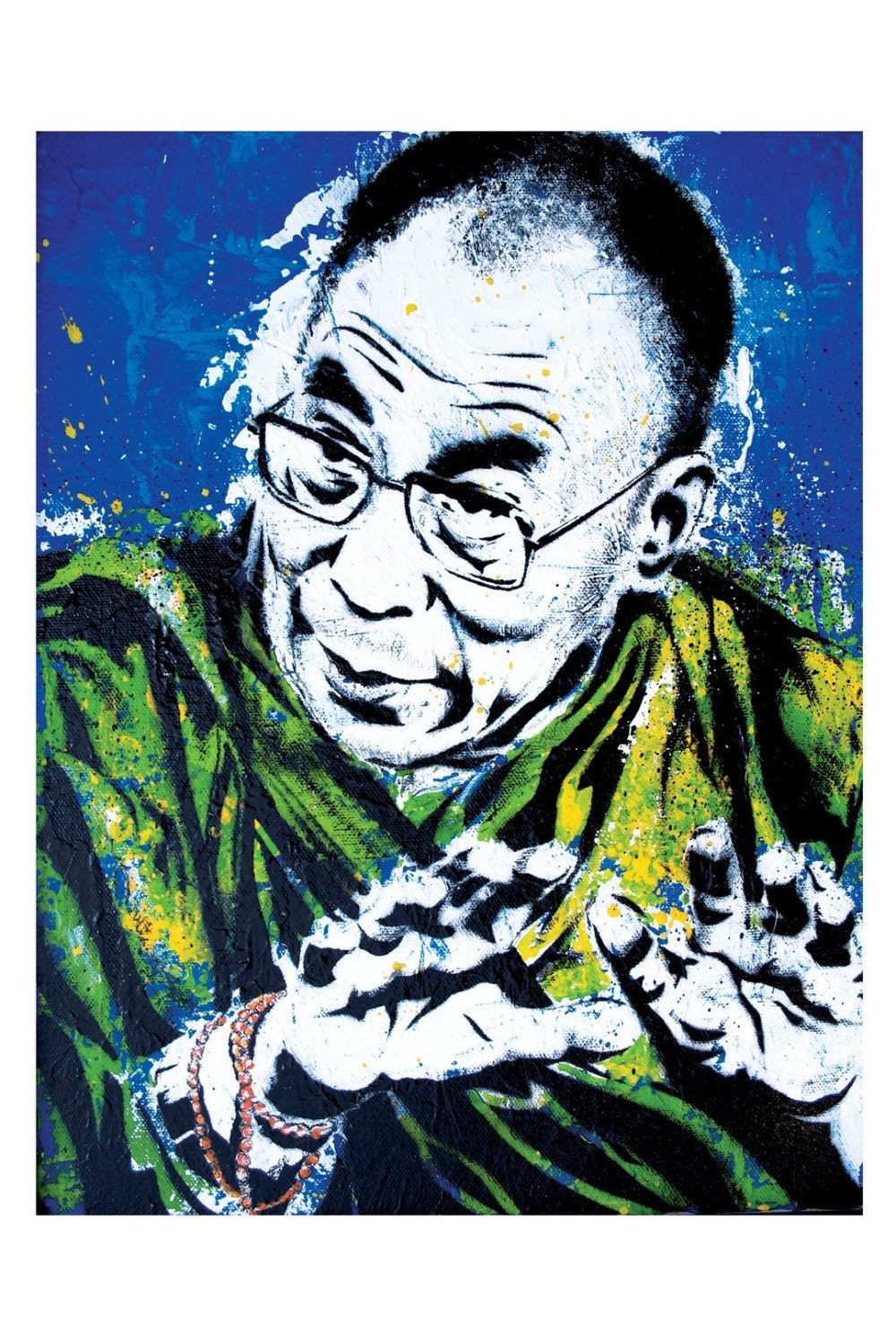 Dalai Lama-My Religion is Kindness -12 x 18 High Quality  Pop Art Print