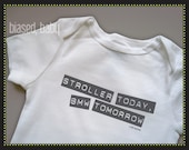Stroller Today, BMW Tomorrow Onesie - Funny Baby Gift