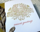 Letterpress Seasons Greetings Card