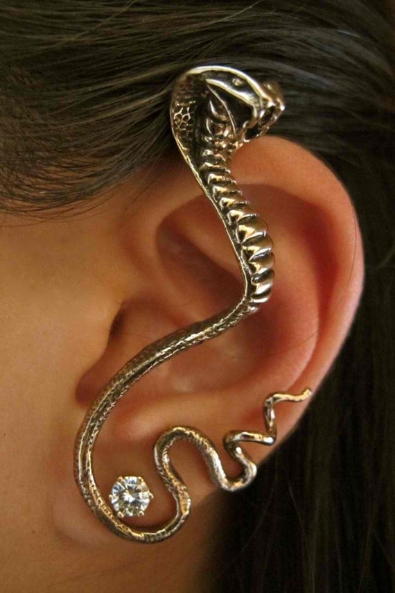 Bronze Cobra Ear Wrap