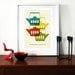 Cathrineholm poster print Mid Century Modern home kitchen art coffee tea - Vintage home  Cathrineholm 2 A3